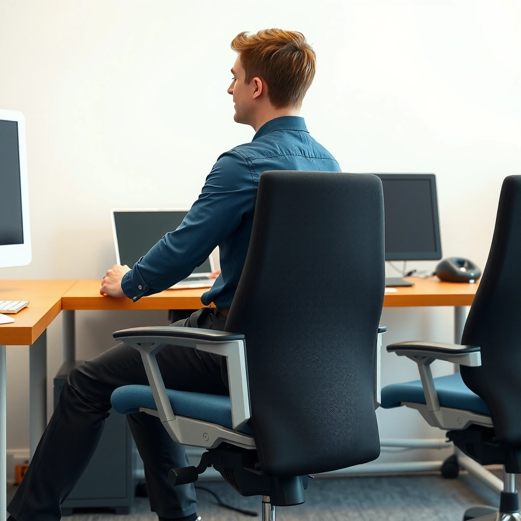 Chair Height - How to Sit Properly in an Office Chair