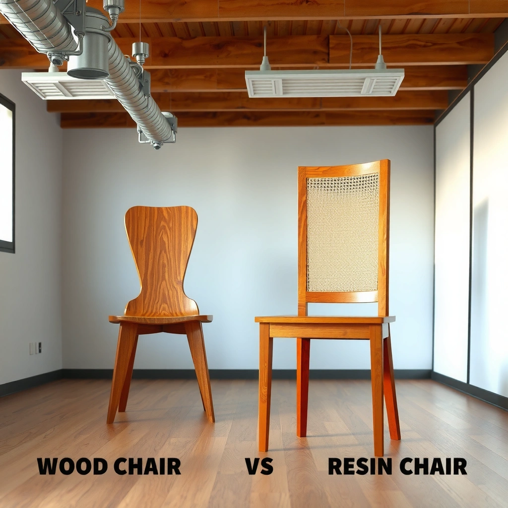 Material Durability - Wood Chair vs Resin Chair