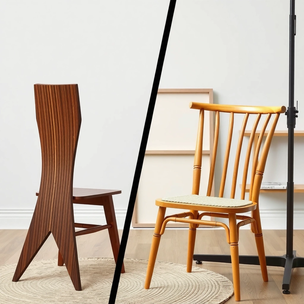 Materials and Sustainability - Wood Chair vs Bamboo Chair