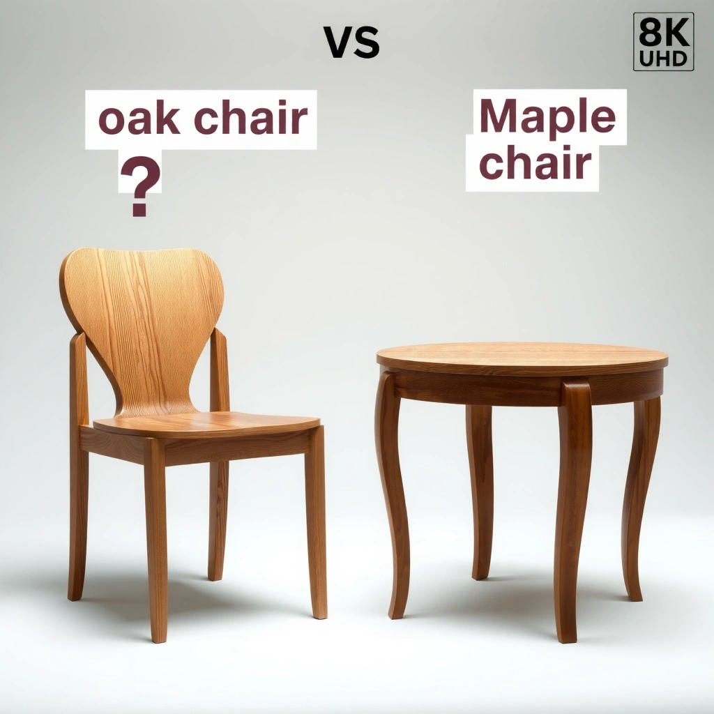 Oak Chair - Oak Chair vs Maple Chair