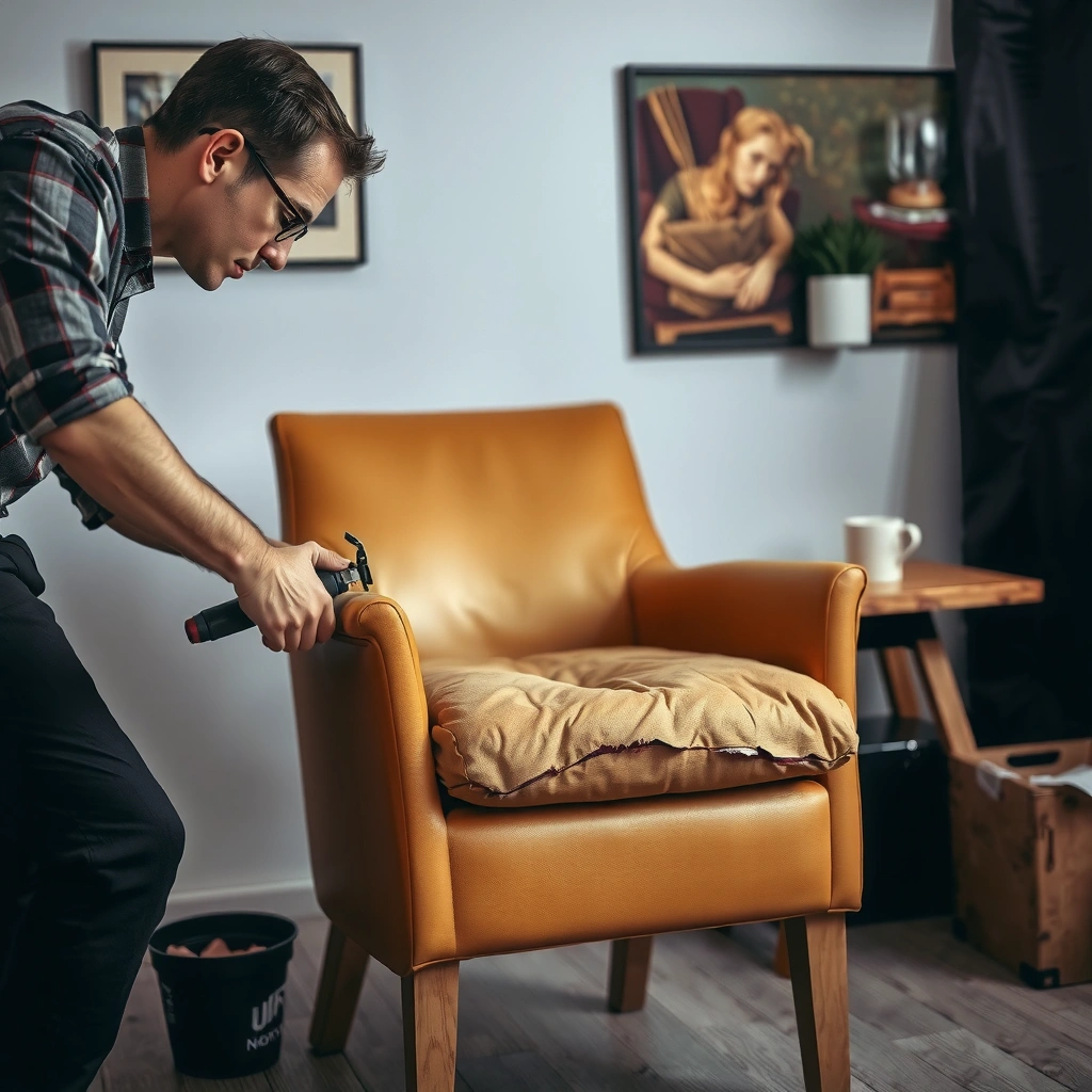 Tear Damage - How to Fix Torn Chair Leather